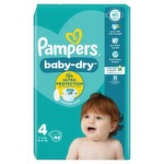 Pampers Baby-Dry Size 4 Nappies (44 Piece)